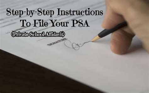 Make your PSA filing and .